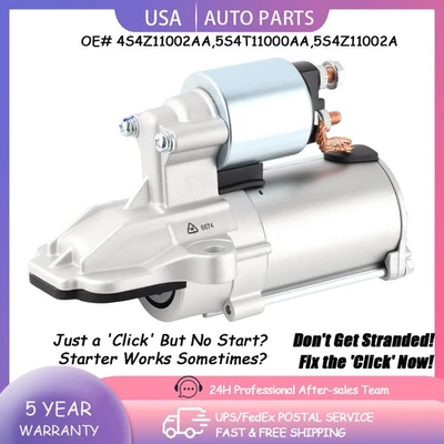 Starter For 2003-2013 Ford Edge Escape Focus Mazda Tribute 1.4KW 3S4T11000AB Foto 1 de 4