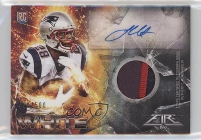2014 Topps Fire Rookie Auto Patch /500 James White #FRAP-JW RPA Patch Auto RC - Image 1 of 2