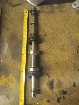 Bultaco 360 Pursang MK5, 6 & 7 Front Wheel Axle spindle, Spacer, washers and Nut - Image 1 of 4