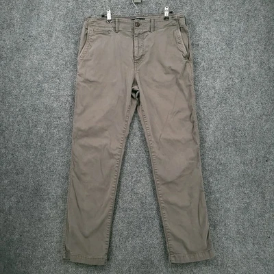 American Eagle Pants Men 33x29 Gray Extreme Flex Original Straight Chino Stretch - Image 1 of 4