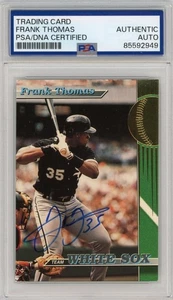 1993 TOPPS STADIUM CLUB FRANK THOMAS AUTOGRAPHED PSA / DNA CERTIFIED AUTO - Picture 1 of 2