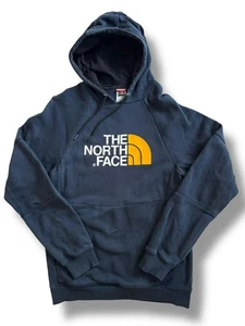 Sudadera con Capucha The North Face Para Hombre S Azul Marino Amarillo Logo Pullover Sudadera Pequeña Otoño - Imagen 1 de 10