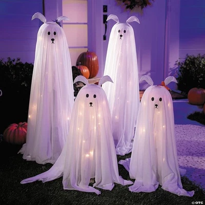 Halloween Animatronic Geisterhunde light-up Decoration - Set of 4 - Bild 1 von 3