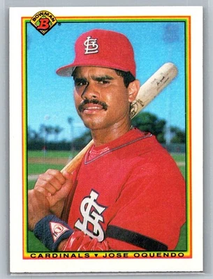 1990 Bowman Jose Oquendo St. Louis Cardinals #200 - Image 1 of 2
