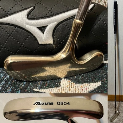 VINTAGE Mizuno 0604 - Bullseye Putter 35" POLISHED w/ NEW Bettinardi Grip + HC - Image 1 of 4