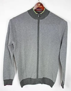 Robert Graham Mens Jacket XS Parson Sweater Wool Knit Full Zip Classic Fit $248 - Picture 1 of 6