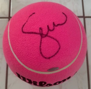 SERENA WILLIAMS SIGNIERTER JUMBO-TENNISBALL PINK WILSON US OPEN UDA UPPER DECK - Bild 1 von 11