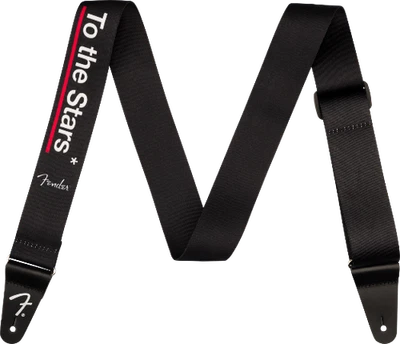 Correa de guitarra Fender Tom DeLonge To The Stars genuina, negra Foto 1 de 3