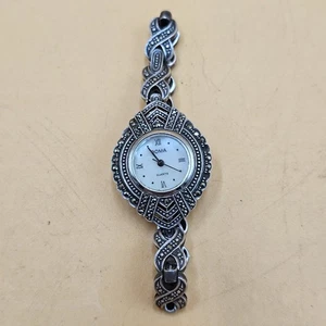 Vintage Boma 925 Sterling Silber Damen Armbanduhr - braucht Batterie - Bild 1 von 9