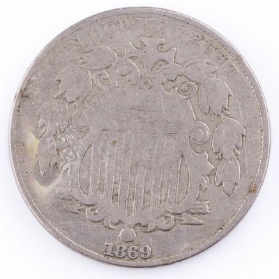 1869 Shield Nickel 5c  - Image 1 of 2