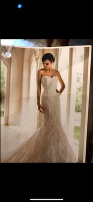 Stella York 婚纱,全新,女式 14 码,蕾丝紧身胸衣上衣 — 第 1/4 张图片