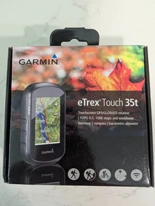 Garmin eTrex Touch 35t GPS w/ Maps Upgrade TOPO U.S. 24K New In Box - Picture 1 of 3