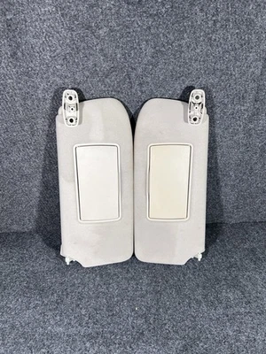 2007-2010 Nissan Sentra Driver Passenger Side Sun Visor Pair Set Beige - Image 1 of 4