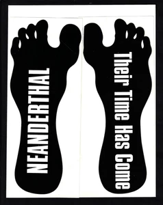 Neanderthal (1996) John Darnton, promotional piece from book’s release 2 decals - Picture 1 of 3