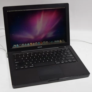 Apple MacBook A1181 13" Core 2 Duo 2.4GHz 3GB 128SSD 10.6 MB062LL/A 2007 Black - Picture 1 of 12
