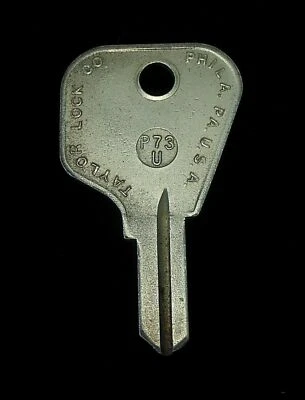 63PX PEUGEOT Trunk GB Secondary KEY BLANK "E" Code 1965-84, 505 504 404 604 304 - Image 1 of 3