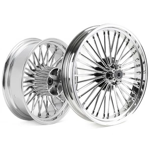 21X3.5 18X5.5 Fat Spoke Wheels ABS for Harley Touring Street Road Glide 2009-UP - Bild 1 von 11