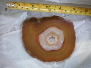 3 Pcs Natural Polished Slab Agate Slices Crystal Geode Stones - Picture 1 of 8