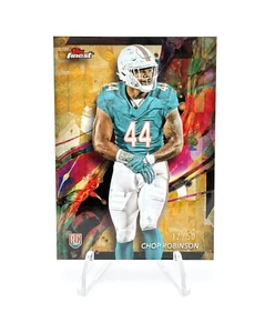 2024 Topps Finest - Chop Robinson - Gold Geometric Refractor /50 -Miami Dolphins - Picture 1 of 2