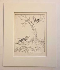 JACK ORR The Cock and the Fox (Illustration for Aesop's Fables)