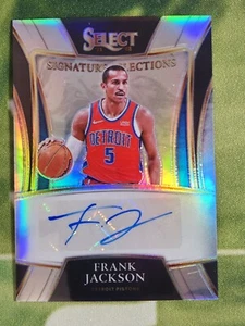FRANK JACKSON 2020-21 SELECT Silver Auto Autograph Detroit Pistons #SS-FJK - Picture 1 of 2