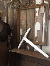 Appendiabiti in legno dipinti vintage francesi bianco rustico brocante francese