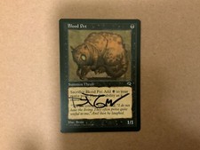 MTG Magic Blood Pet Signed Artist Proof x1 Tempest TMP Brom