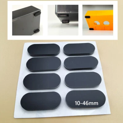 Schwarz Oval Selbstklebend Gummipad Gummifüße Buffer Möbelfüße Anti-Rutsch - Bild 1 von 4
