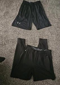 Mens  Shorts Lot Under Armour clothing Glacier Joggers Medium Sweatpants Gym Lot - Picture 1 of 4