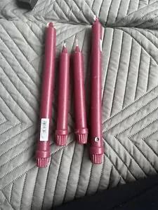 Colonial Candle of Cape Cod Burgundy Purple Taper Tafelkerzen - Bild 1 von 5