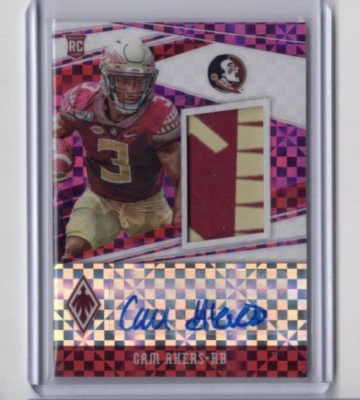 2020 Panini Phoenix - Cam Akers SSP Purple 18/30 Auto RC - Florida State - Image 1 of 2