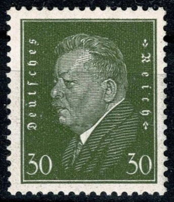 U8450 IMPERIO ALEMÁN 1928 Friedrich Ebert 30 pf oliva Michel 417 MH Foto 1 de 2