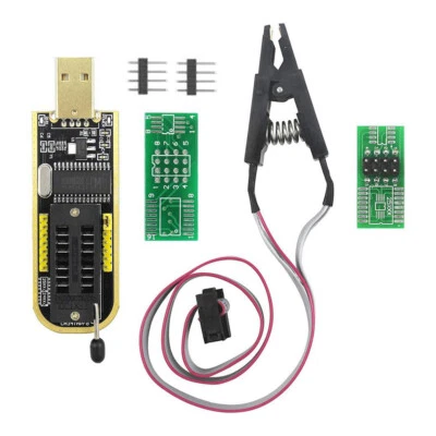 CH341A 24 25 Series EEPROM Flash BIOS USB Programmer Module + SOIC8 Test Clip - Image 1 of 4