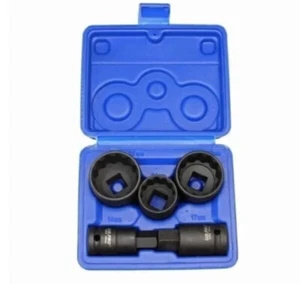 5Pc 1/2 Dr 12 Point Hub Impact Socket,Bit Set for VAG Vehicles - Picture 1 of 2
