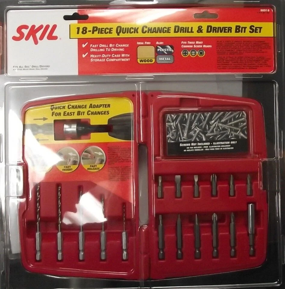 Skil 90918 18pc Quick Change Drill & Driver Bit Set - Image 1 of 1