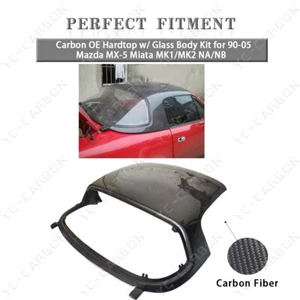Carbon OE Hardtop w/ Glass Body Kit for 90-05 Mazda MX-5 Miata MK1/MK2 NA/NB - Picture 1 of 24