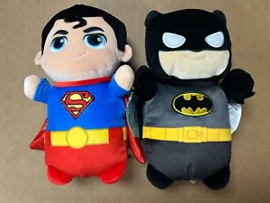 Lote de Peluche Superman & Batman Squishmallows Hug Mees TOTALMENTE NUEVO con Etiquetas - Imagen 1 de 2