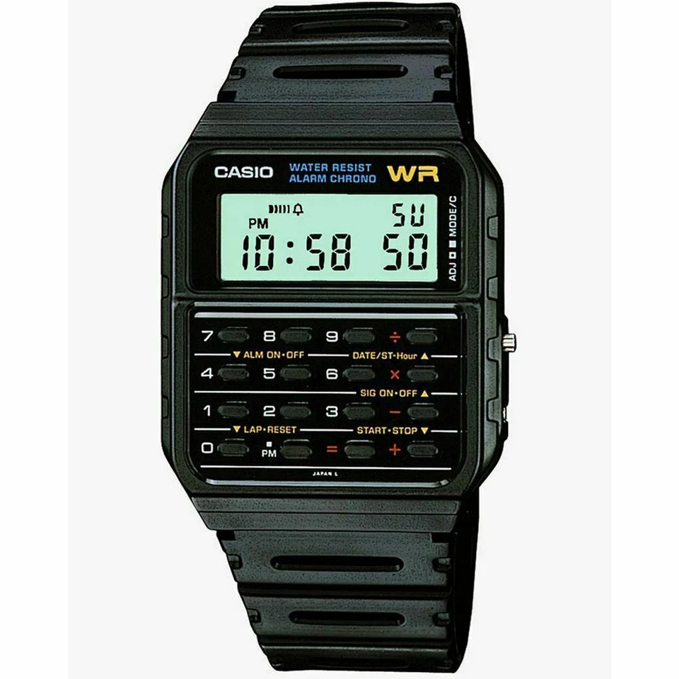 Casio CA-53W-1ER Digital Wristwatch - Black