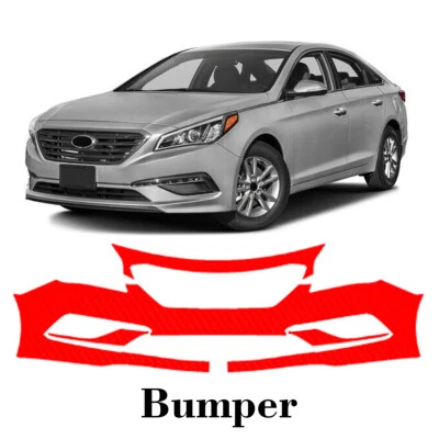 Front bumper PreCut PPF Paint Protection Film For Hyundai Sonata 2015-2017 - Image 1 of 4