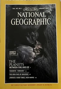 National Geographic Magazine (January 1985) Koko's Kitten - Vol 167 - No: 1 - Picture 1 of 1