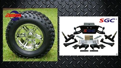 Club Car DS Golf Cart 6" A-Arm Lift Kit + 12" Wheels and 23" Tires 1982-2003 Foto 1 de 4