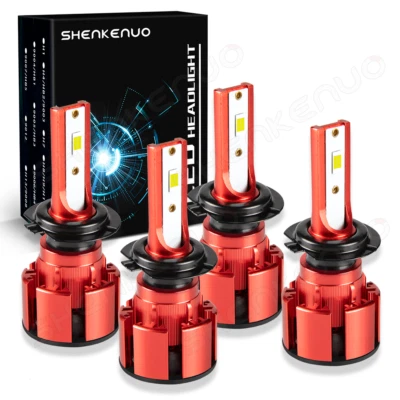 For Hyundai Santa Fe 2007-2008 2017-2018 LED Headlights Combo High Low Beam Kit - Image 1 of 4