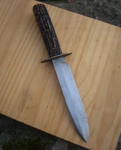 Vintage Stag Original J Russell & Co Green River Works Bowie Hunting Knife - Picture 1 of 15