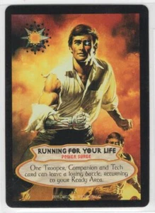 Tarjeta de juego de cartas coleccionables Cardz Hyborian Gates Running for your Life 1995 Power Surge Fantasy - Imagen 1 de 2