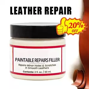 Leather Filler for Filling or Repairing Holes Scratches Flexible Filling Paste ! - Picture 1 of 10