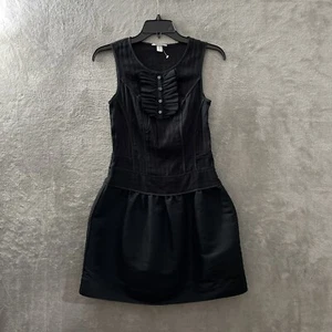 Richard Chai For Target Tank Dress Womans 1 Solid Black Sleeveless Round Neck - Picture 1 of 10