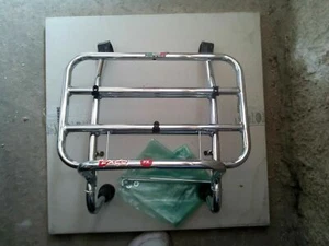 KIT PORTAPACCHI CROMATI ANTERIORE E POSTERIORE FACO PER PIAGGIO VESPA PX - Picture 1 of 2