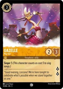 1x Gazelle - Pop Star - Cold Foil NM Eng Lorcana - Shimmering Skies - Bild 1 von 1
