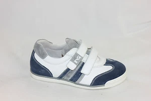 Scarpa bimbo pelle strappo bianco blu grigio 225350 NERO GIARDINI 30 sconto 50% - Foto 1 di 4