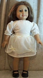 Ropa para Muñeca Made2Fit American Girl 18" Primavera Falda Blusa Sobrefalda Blanca 3 piezas - Imagen 1 de 2